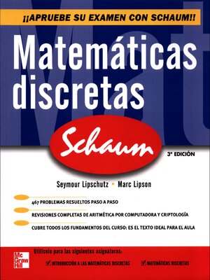 cover image of Matemáticas discretas